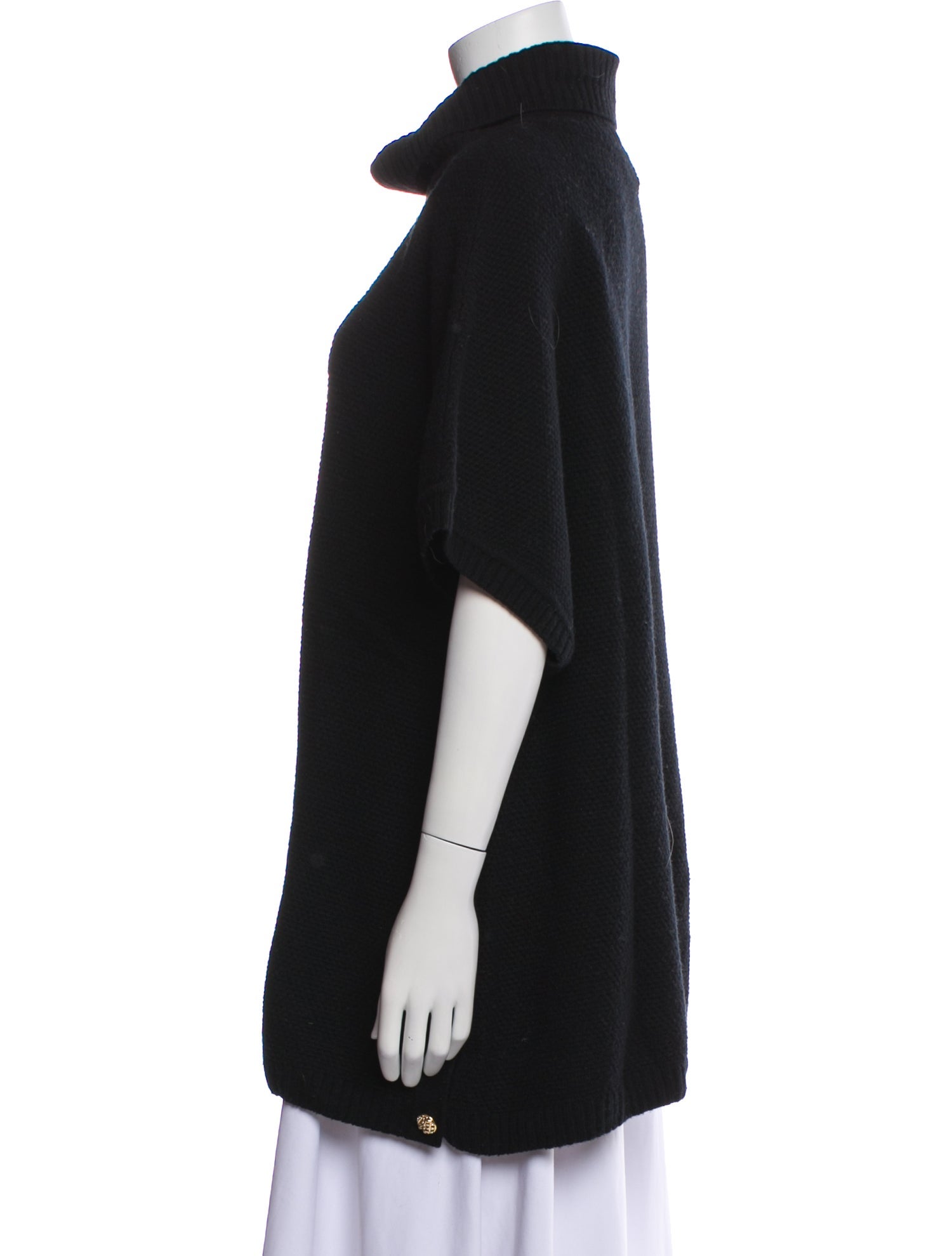 St. John Wool Cowl Neck Sweater