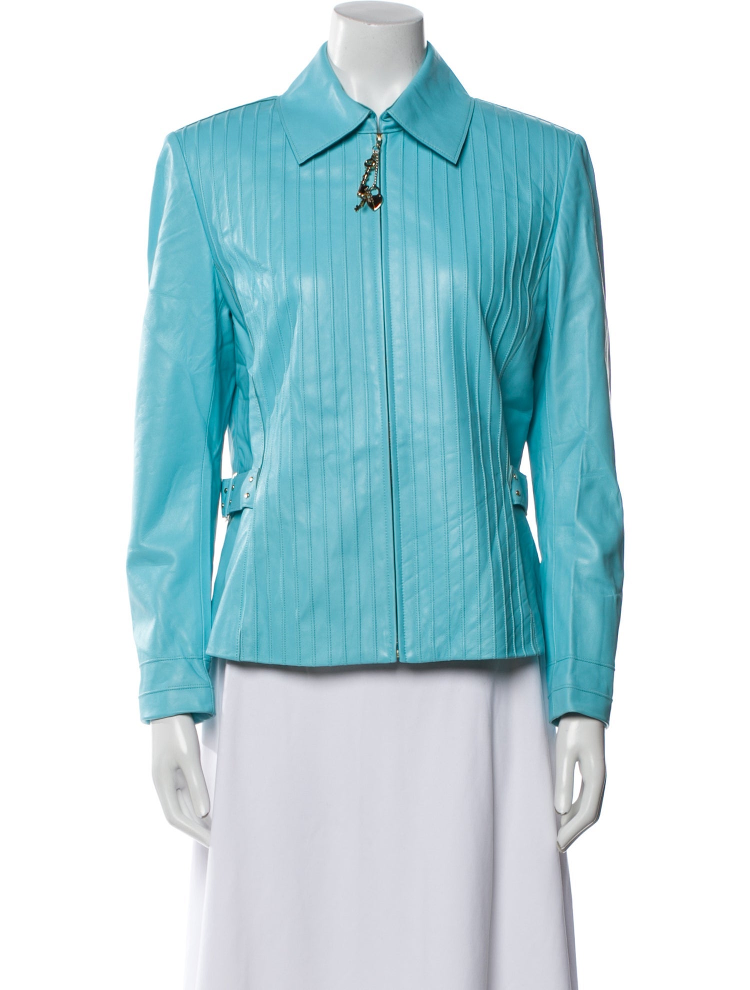 St. John Sport Leather Blazer