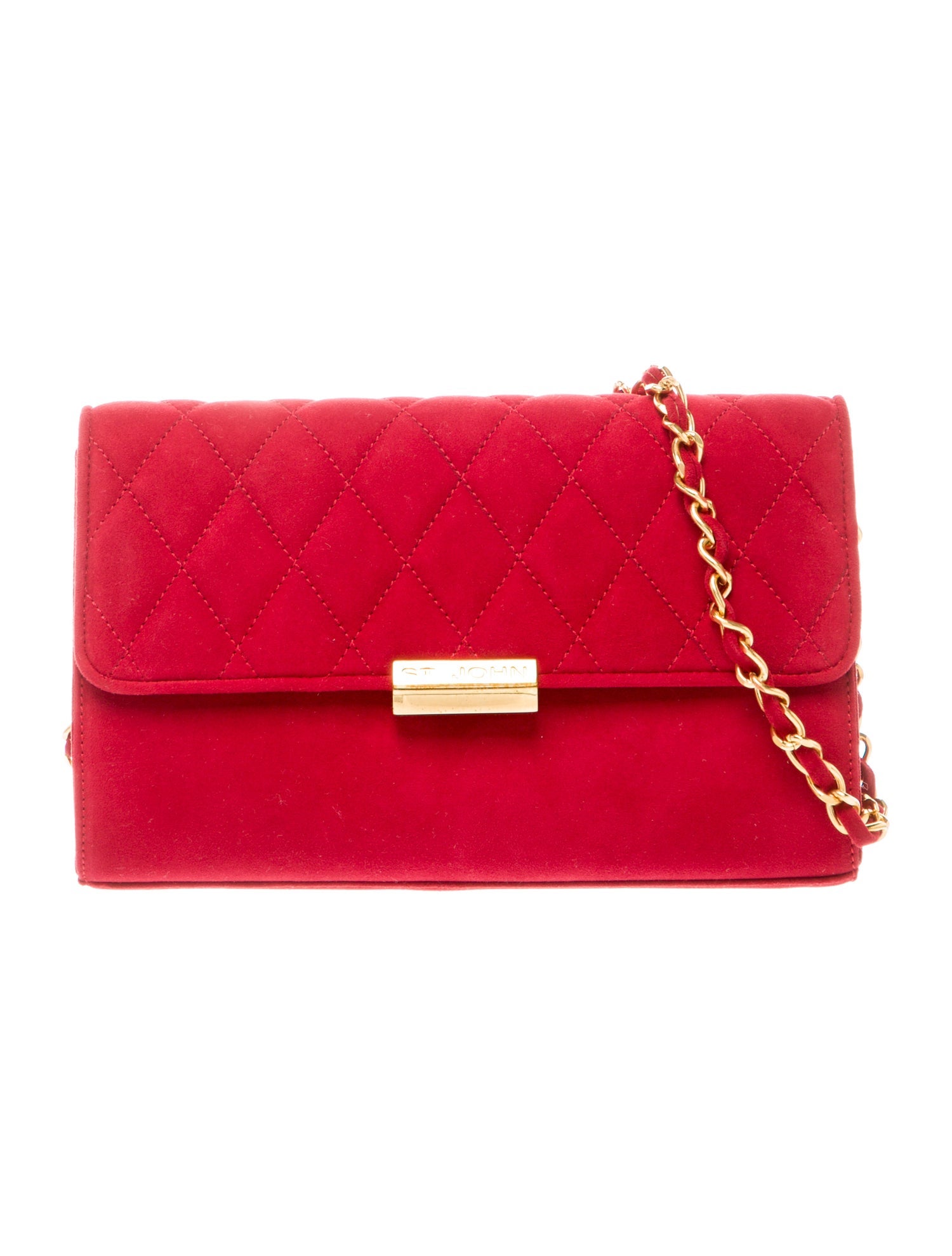 St. John Suede Crossbody Bag