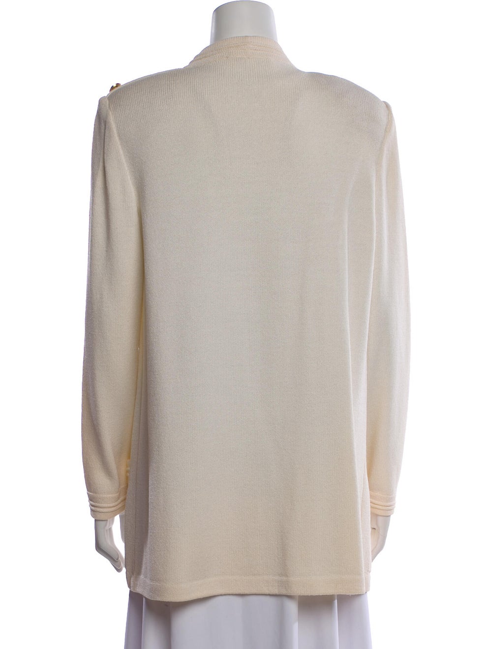 St. John Blazer Neutrals Collarless Patch Pockets… - image 3