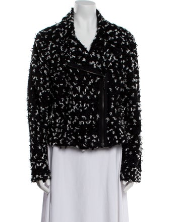 St. John Wool Tweed Pattern Jacket