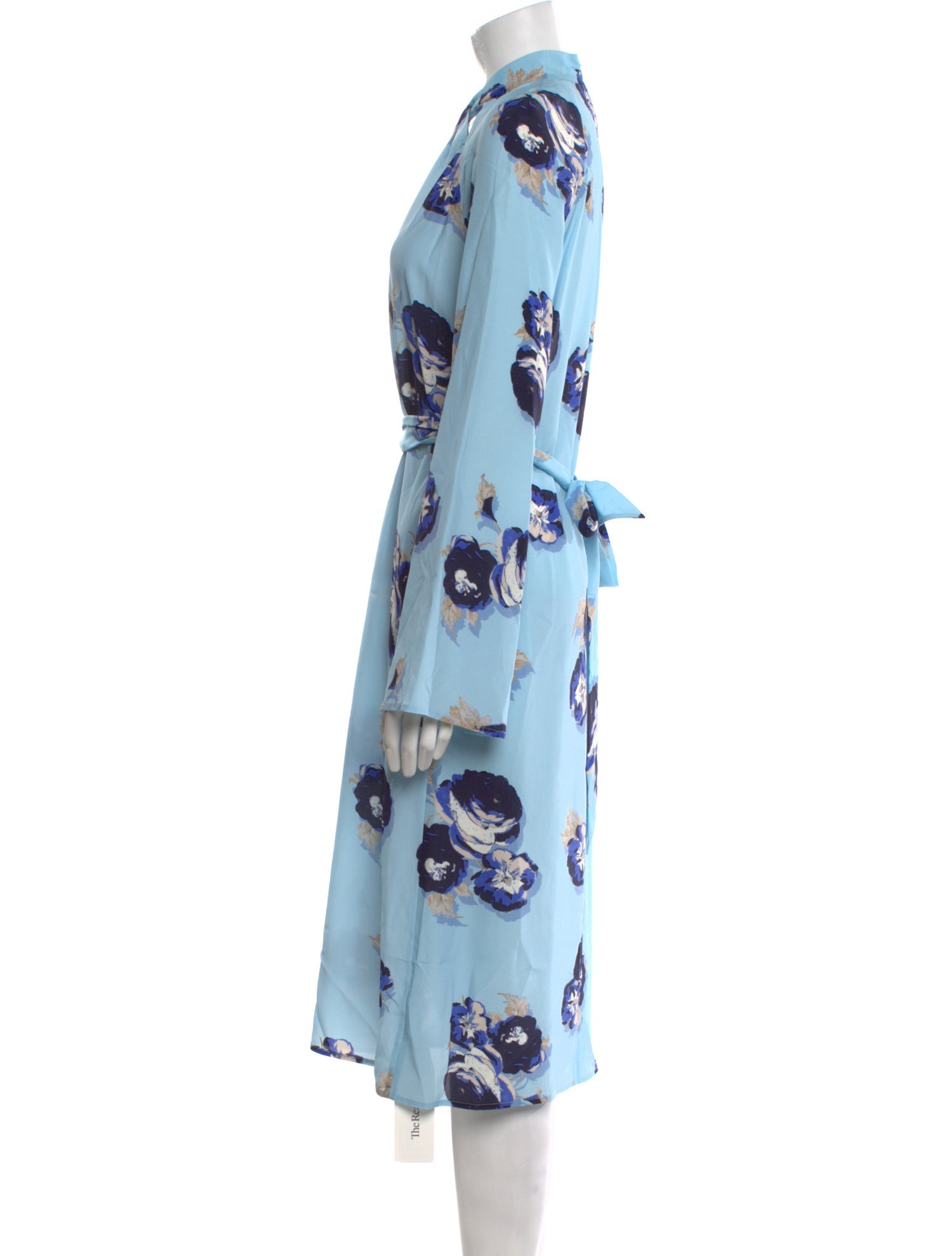 St. John Floral Print Midi Length Dress w/ Tags