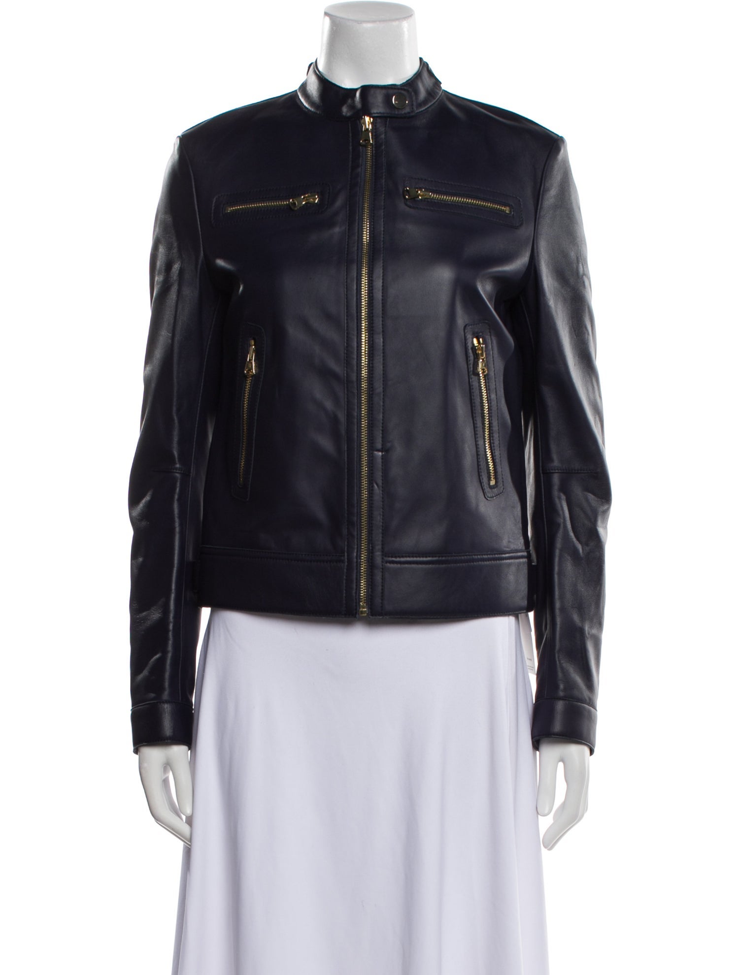 St. John Leather Biker Jacket