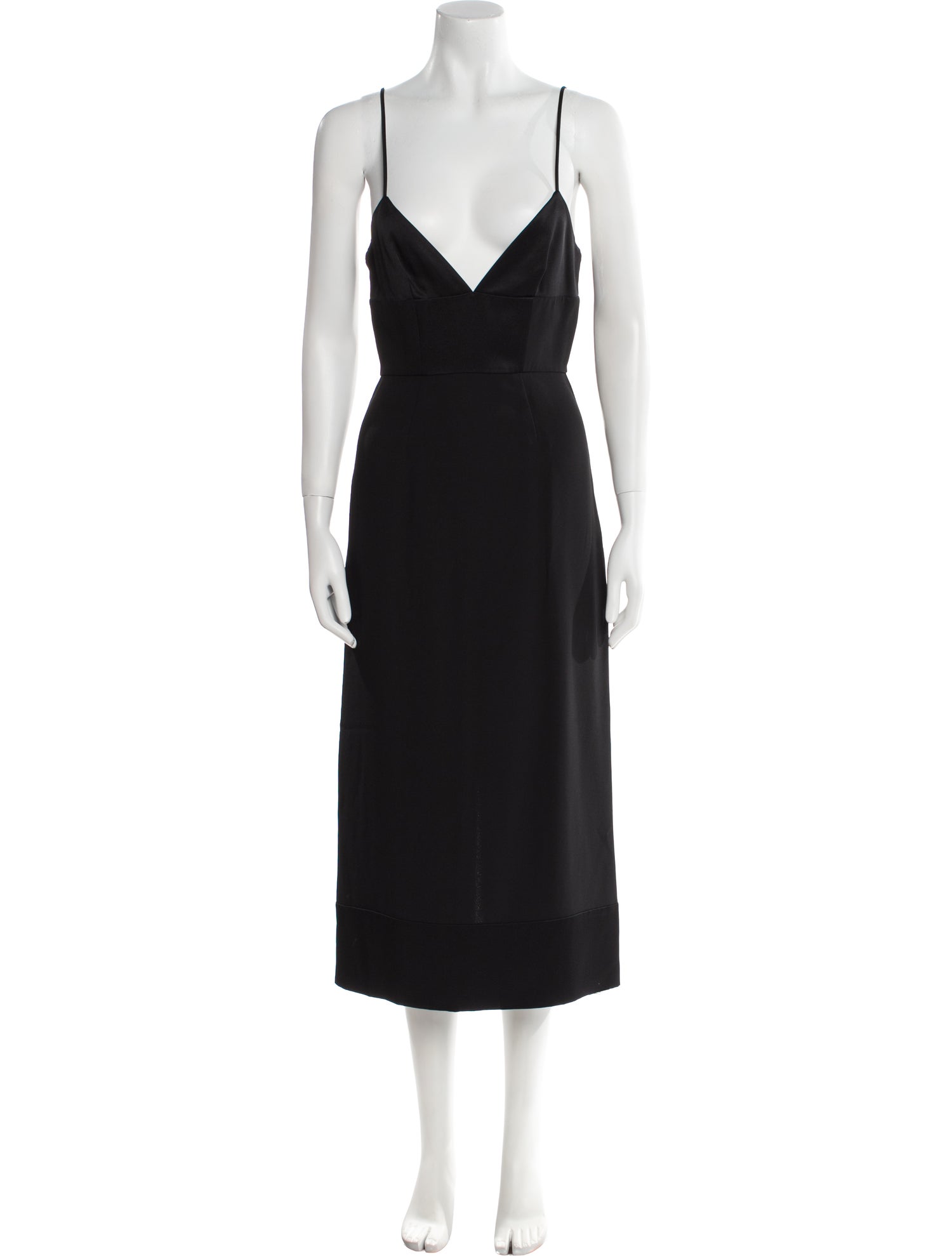 St. John V-Neck Long Dress