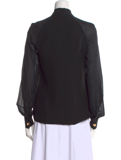 St. John Silk Long Sleeve Blouse