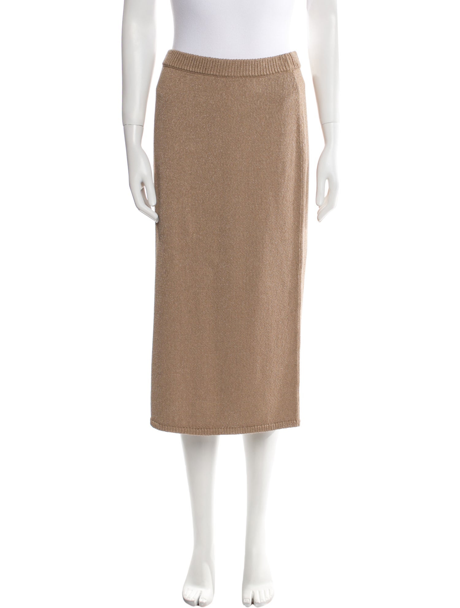 St. John Glitter Accents Knee-Length Skirt