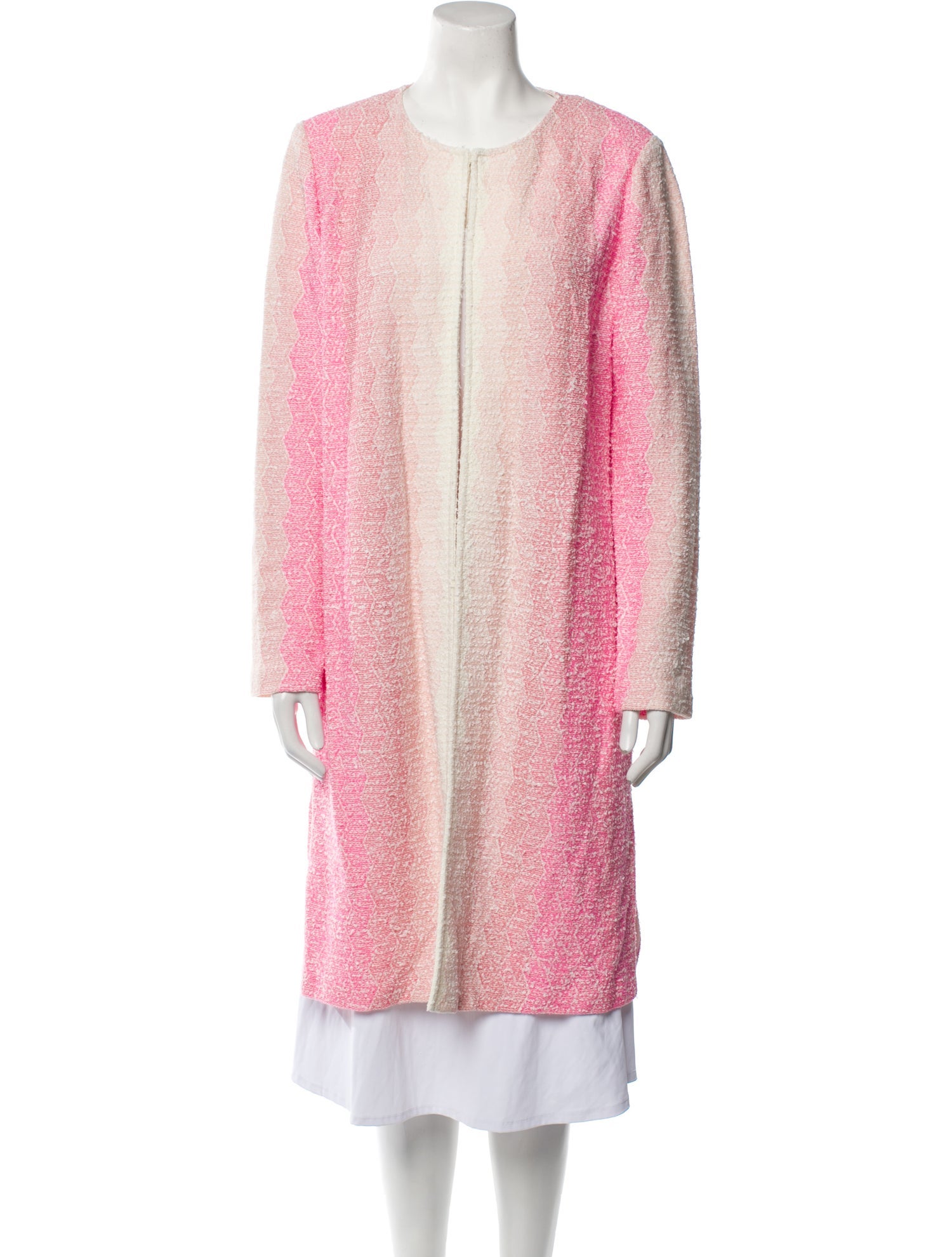 St. John Colorblock Pattern Coat