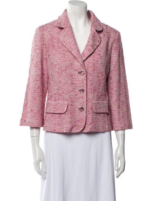 St. John Tweed Pattern Blazer