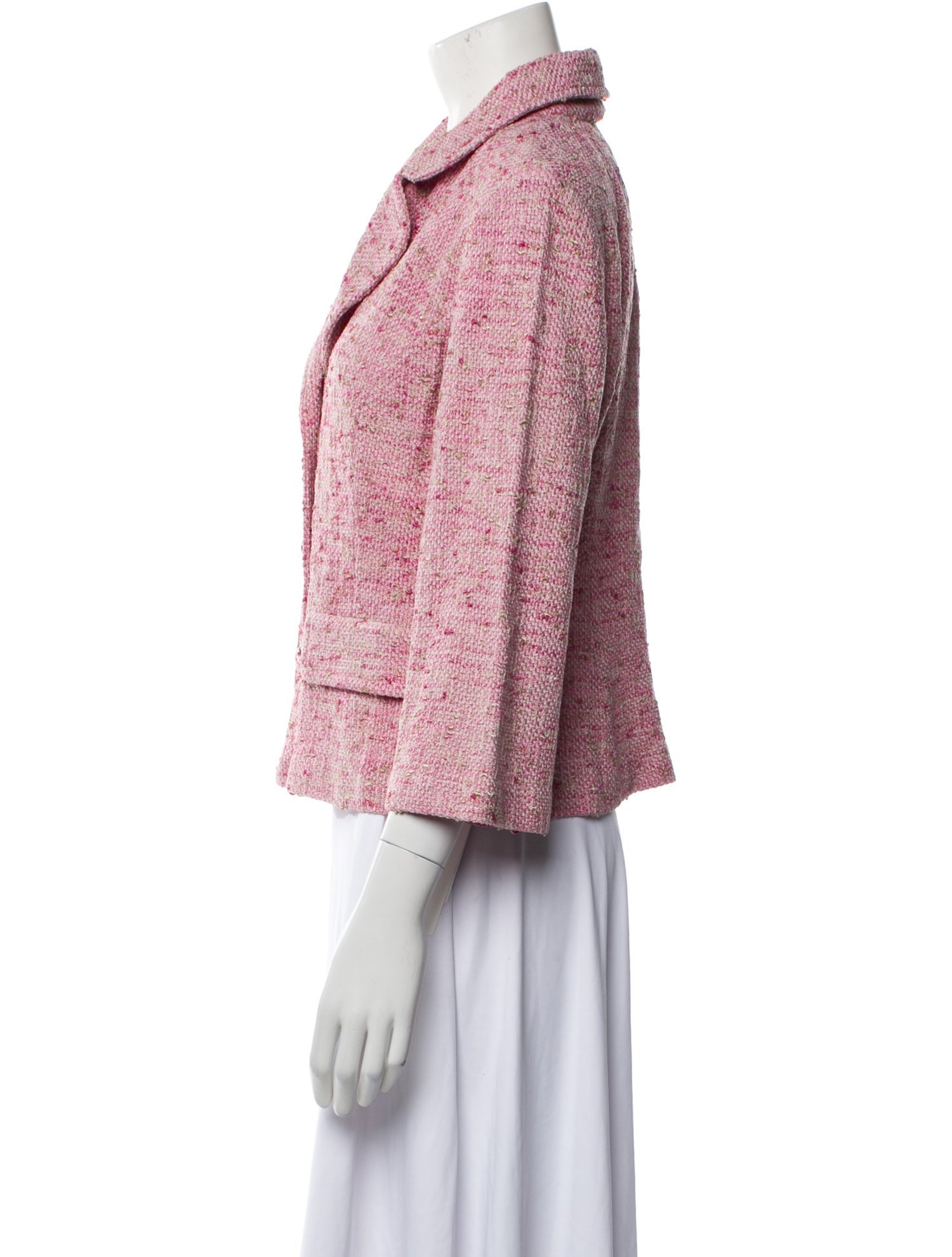 St. John Tweed Pattern Blazer