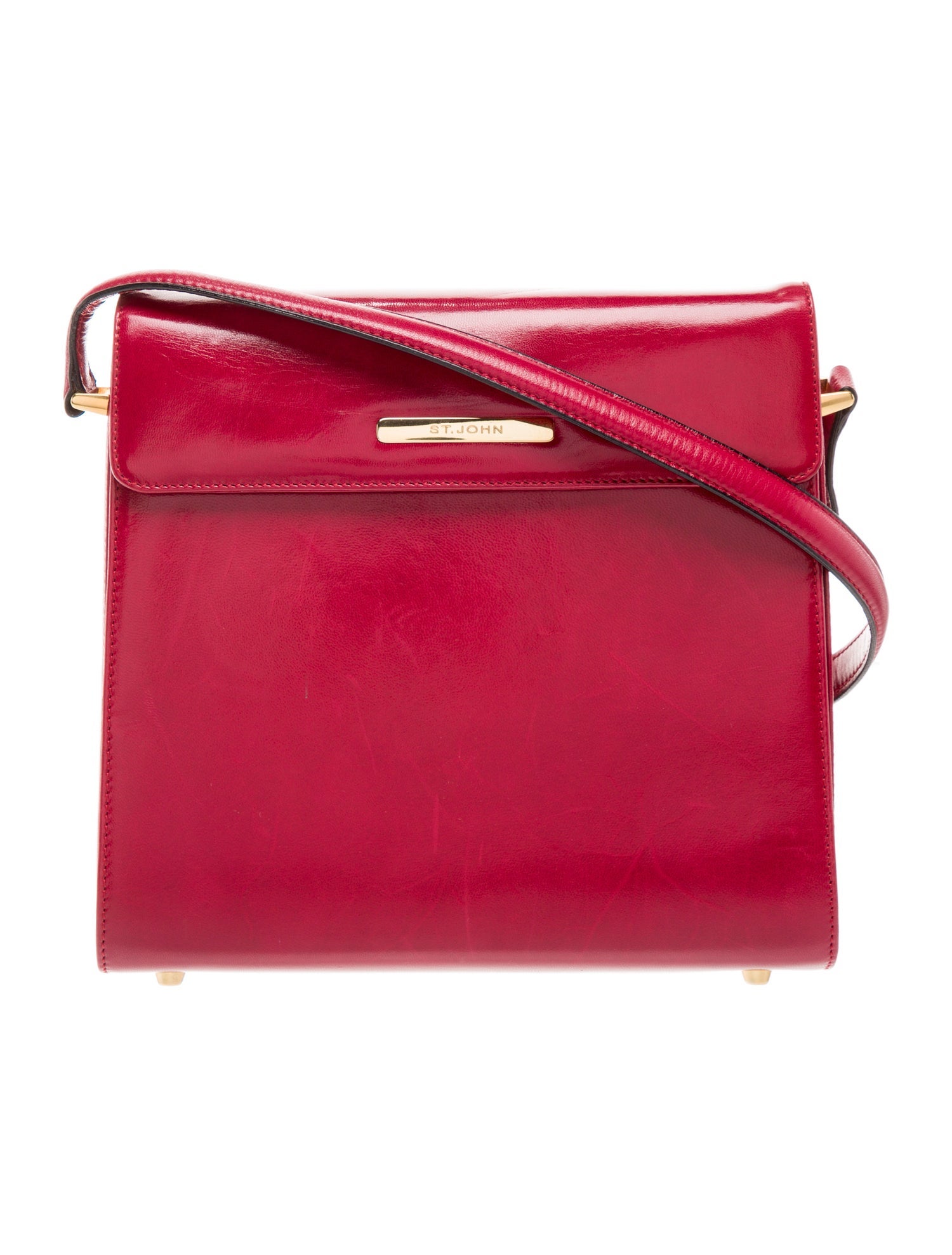 St. John Leather Shoulder Bag