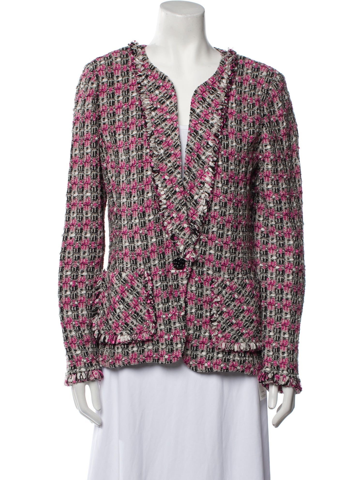 St. John Tweed Pattern Jacket