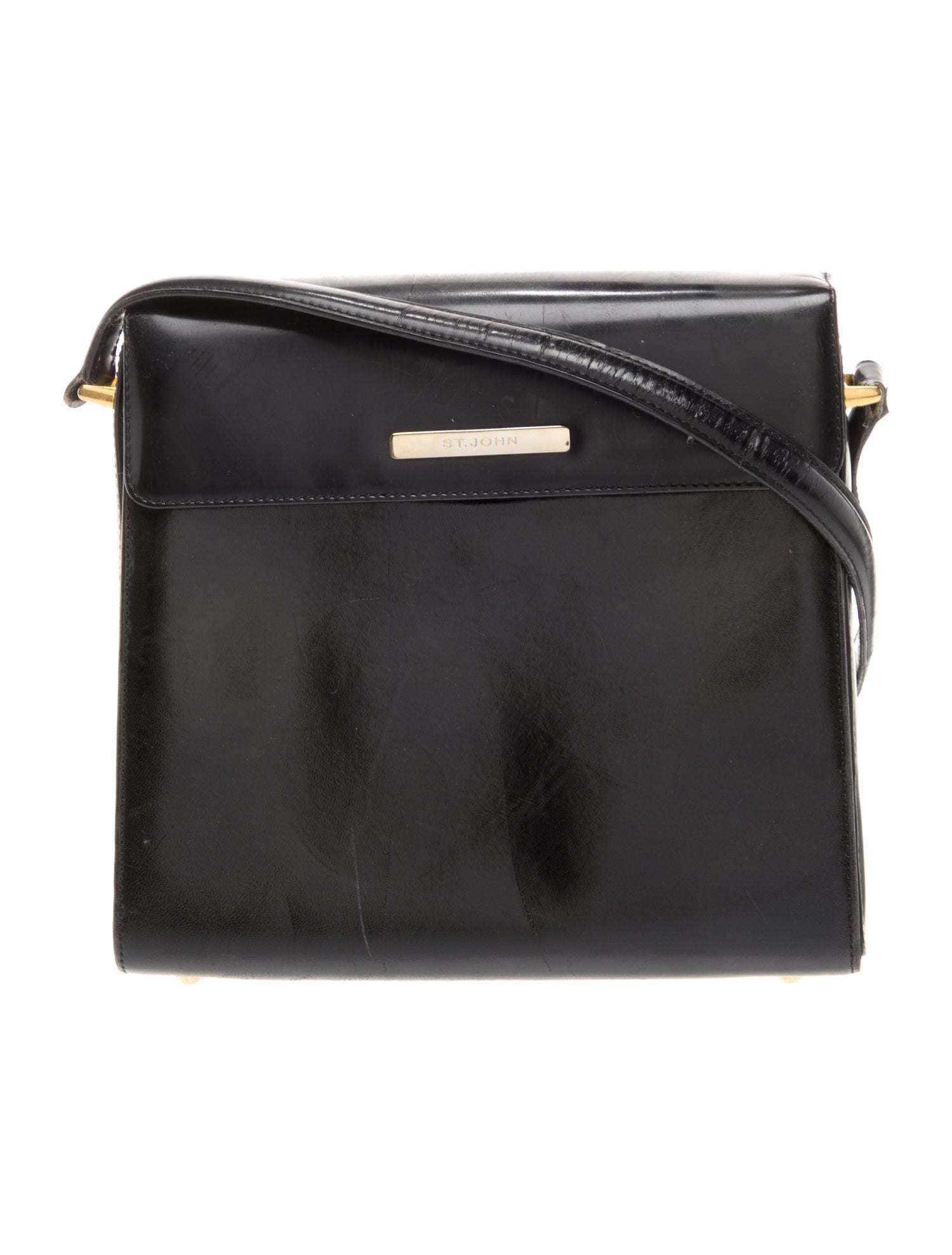 St. John Patent Leather Shoulder Bag