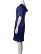 St. John Cowl Neck Knee-Length Dress