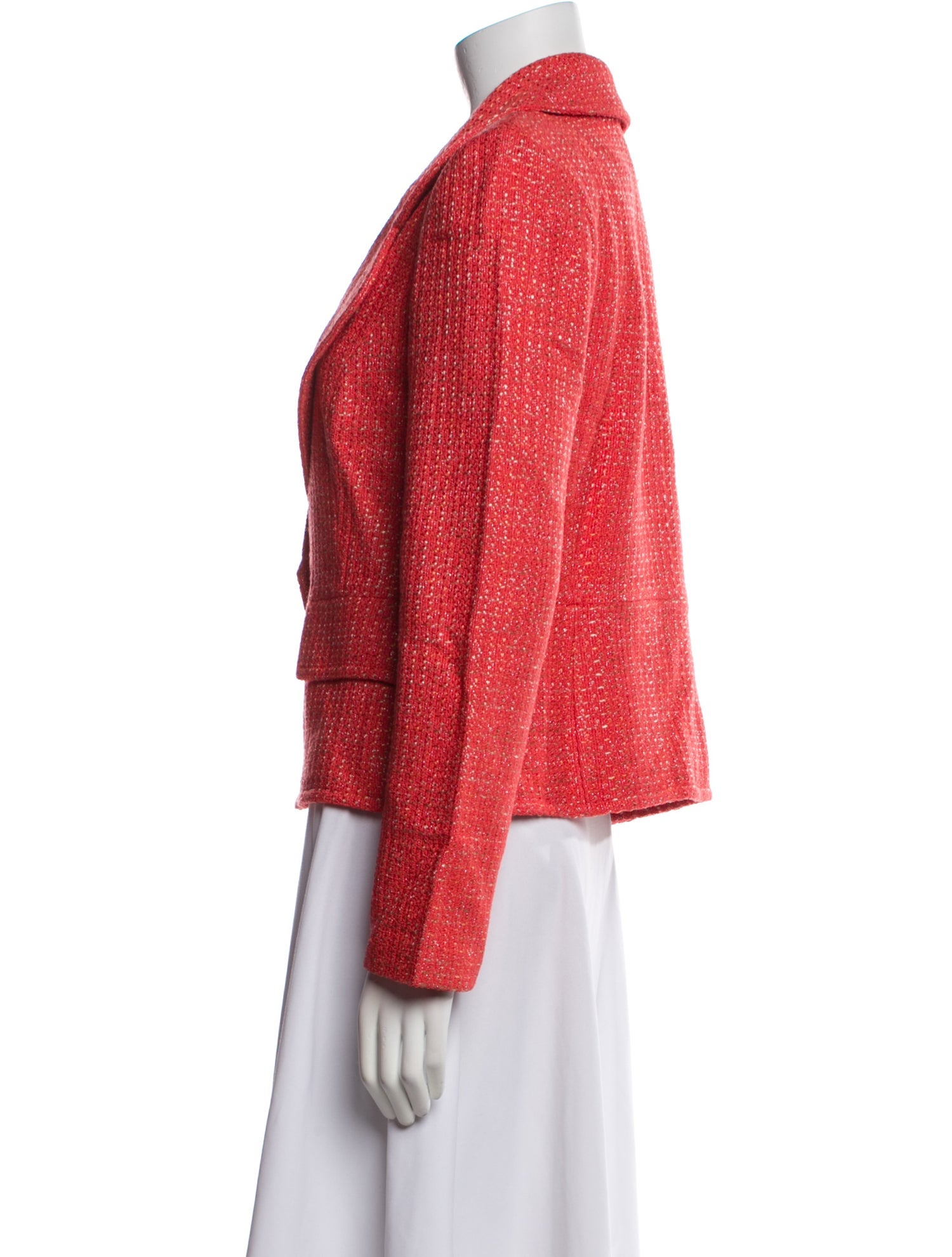 St. John Wool Tweed Pattern Blazer