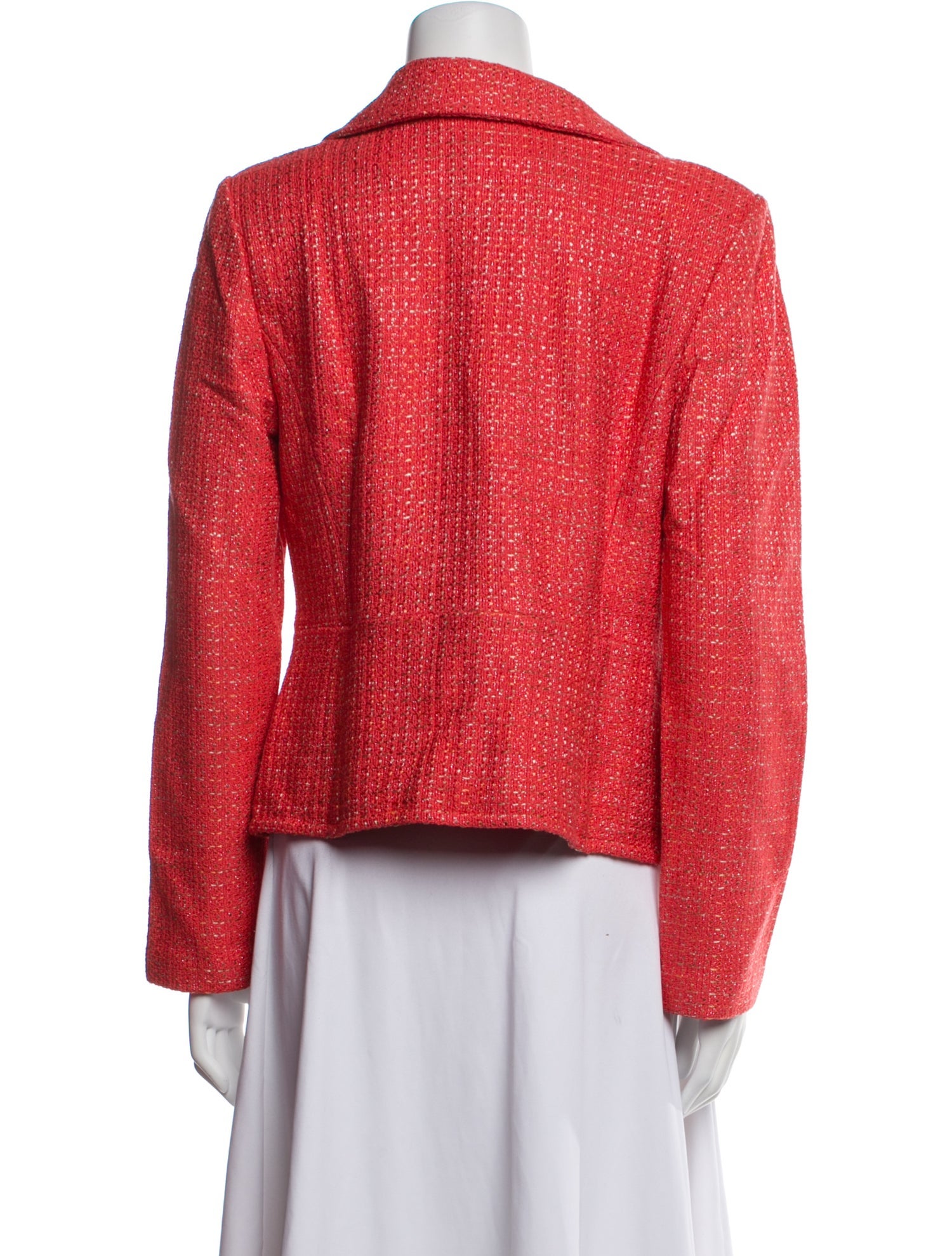 St. John Wool Tweed Pattern Blazer