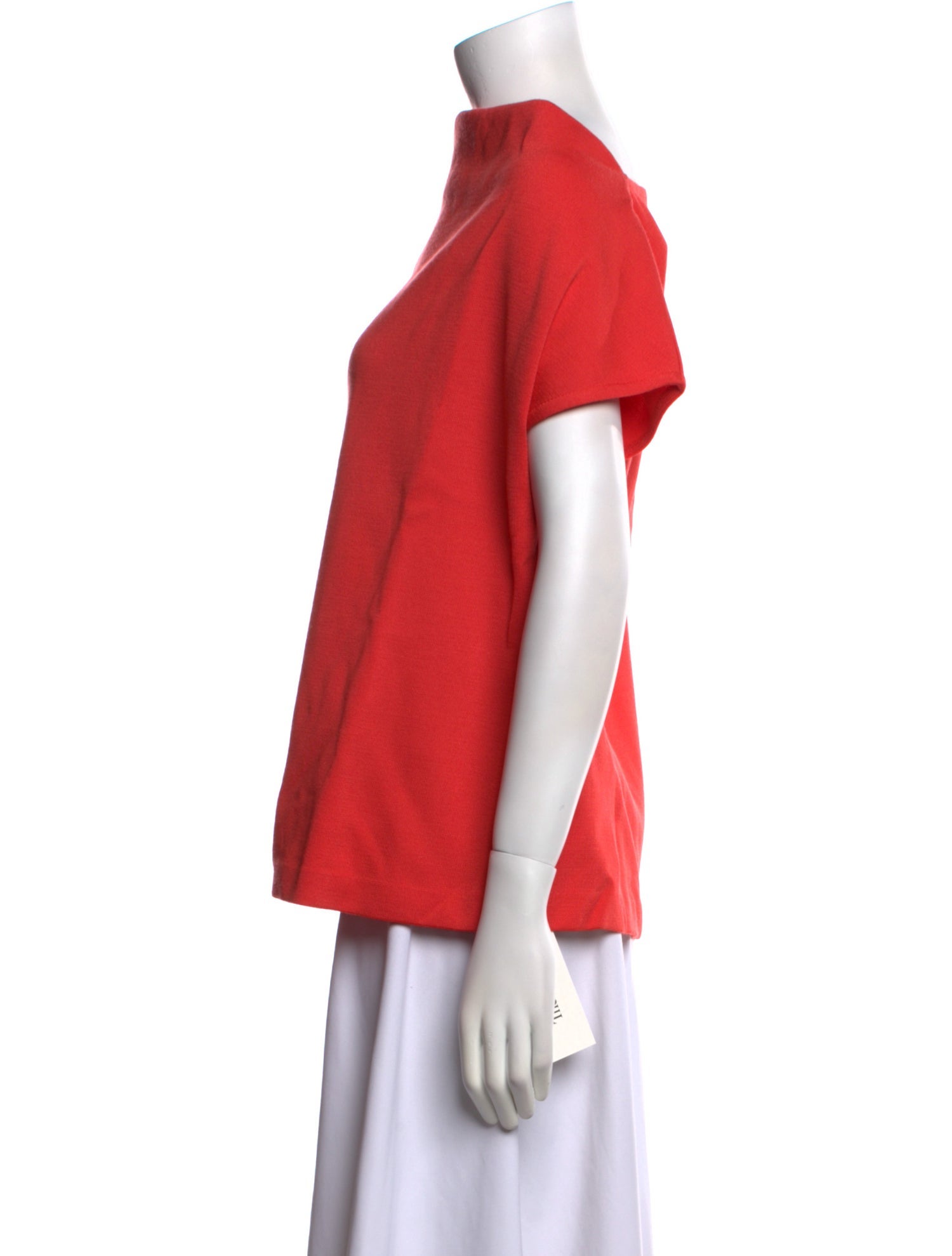 St. John Bateau Neckline Short Sleeve Top