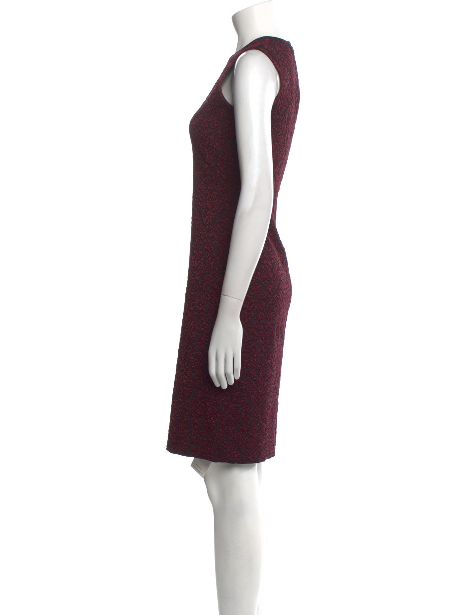 St. John Crew Neck Mini Dress