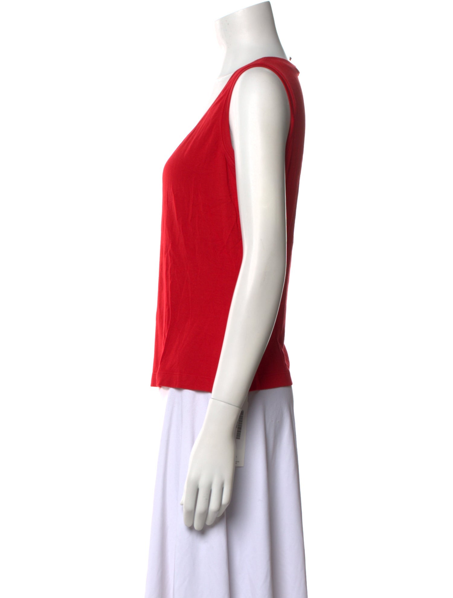 St. John Scoop Neck Sleeveless Top