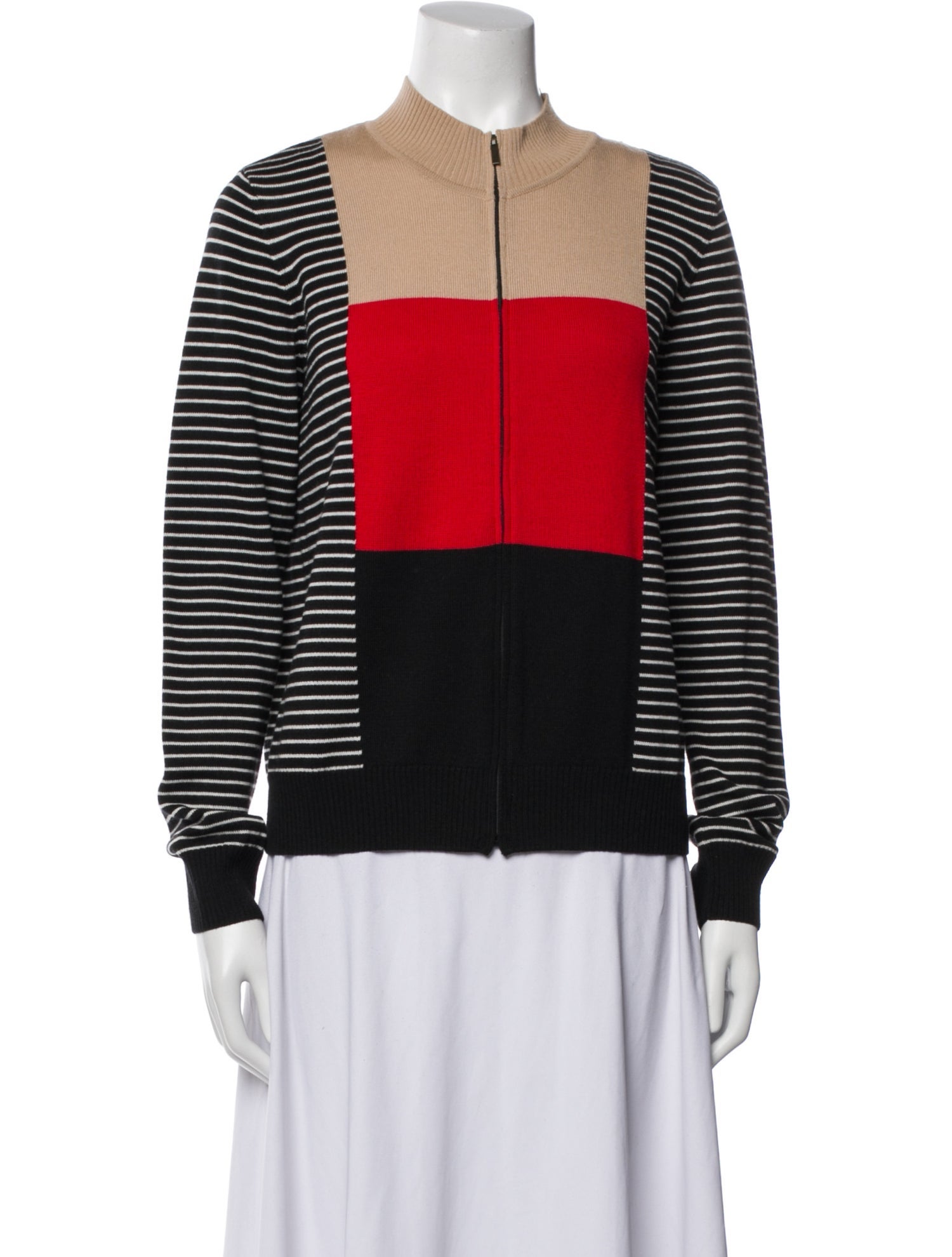 St. John Wool Striped Sweater