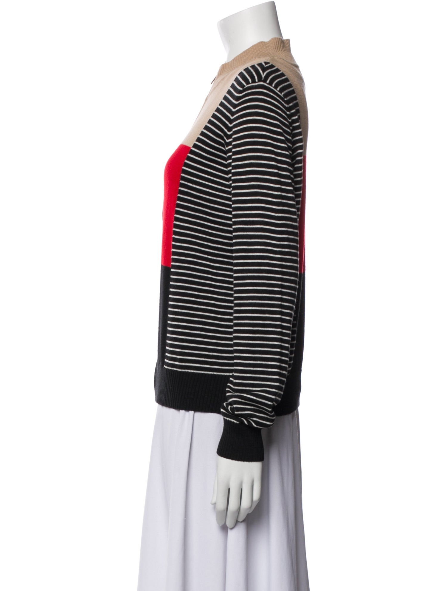 St. John Wool Striped Sweater