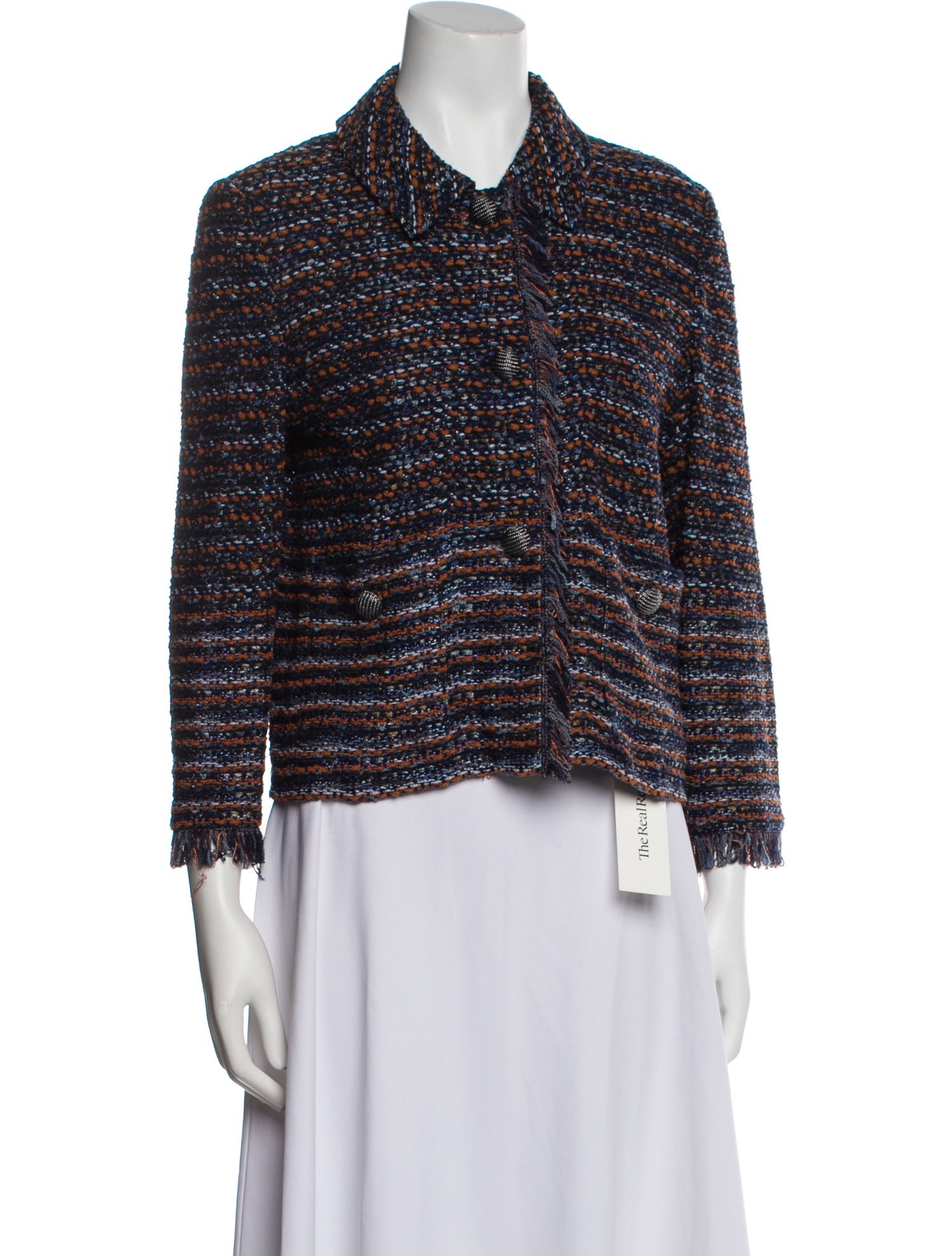 St. John Tweed Pattern Evening Jacket