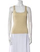 St. John Square Neckline Sleeveless Top