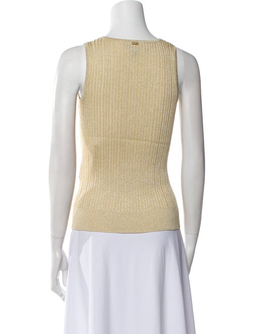 St. John Square Neckline Sleeveless Top