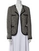 St. John Virgin Wool Tweed Pattern Evening Jacket