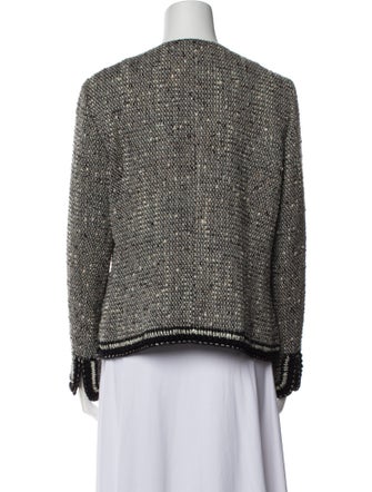 St. John Virgin Wool Tweed Pattern Evening Jacket