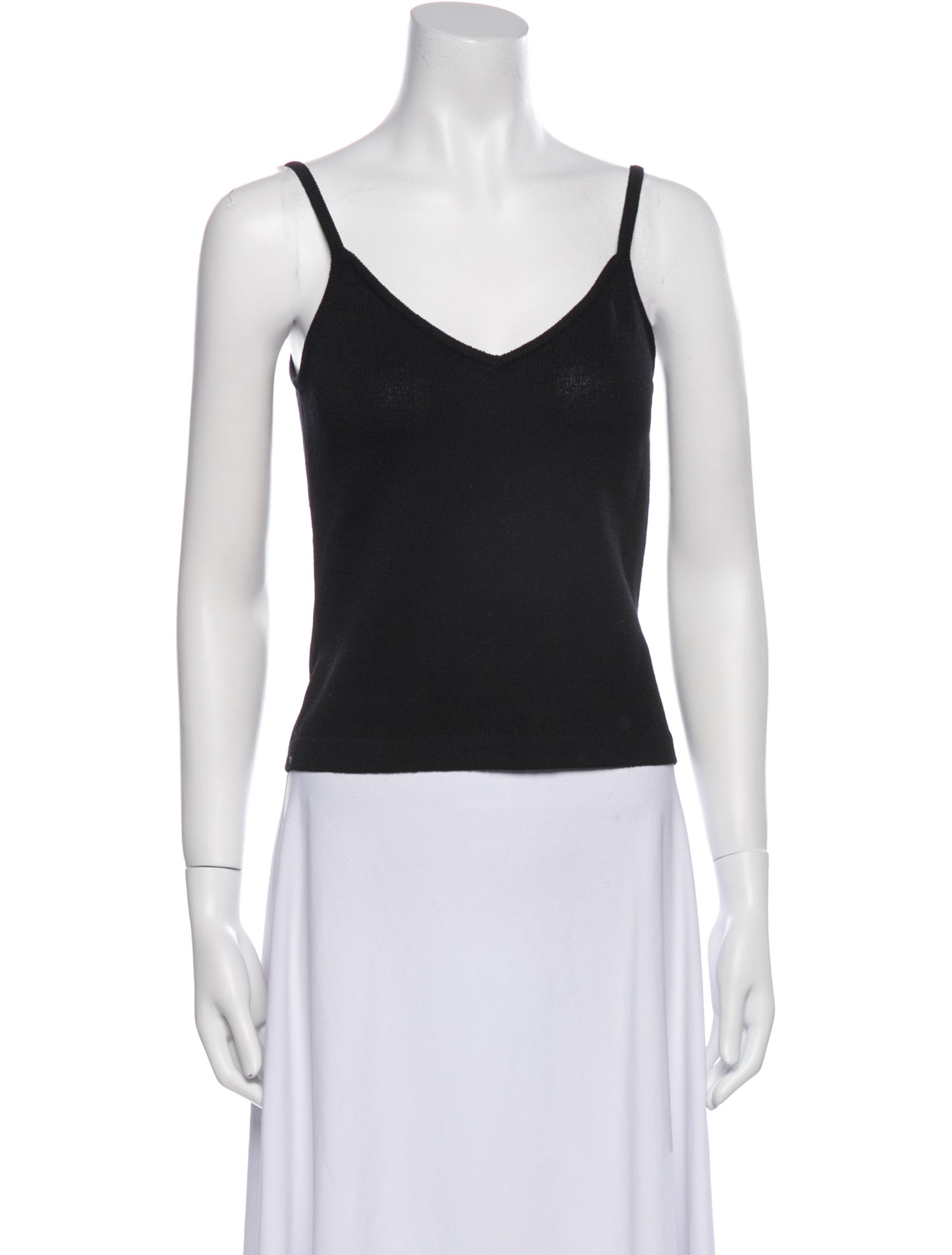 St. John V-Neck Sleeveless Top
