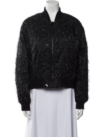 St. John Printed Bomber Jacket