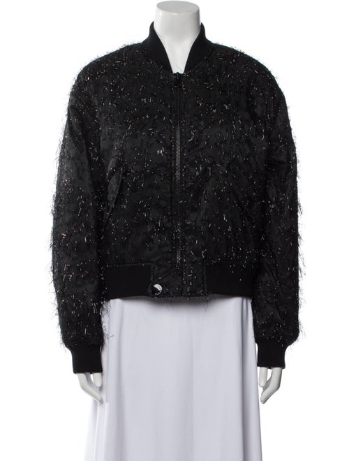 St. John Printed Bomber Jacket