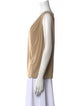 St. John Scoop Neck Sleeveless Top
