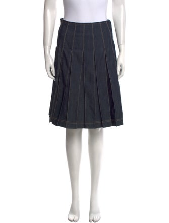 St. John Striped Knee-Length Skirt
