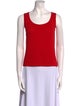 St. John Wool Scoop Neck Top