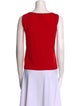 St. John Wool Scoop Neck Top