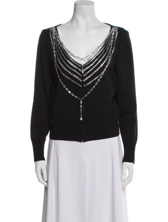 St. John Scoop Neck Sweater