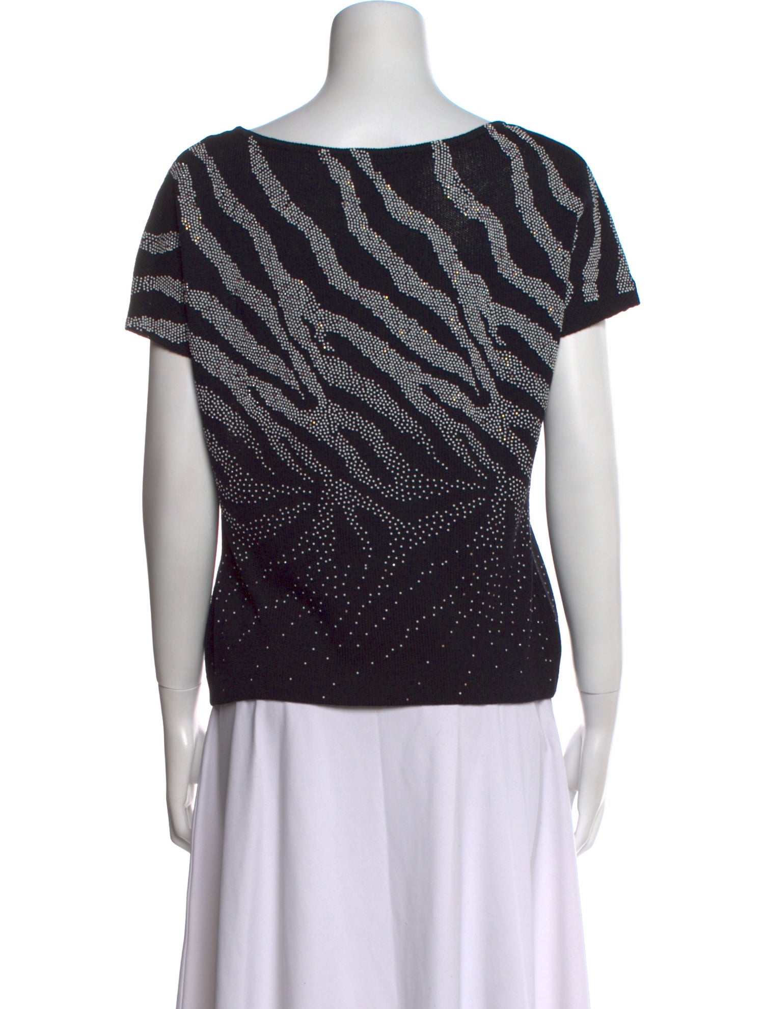 St. John Wool Printed T-Shirt