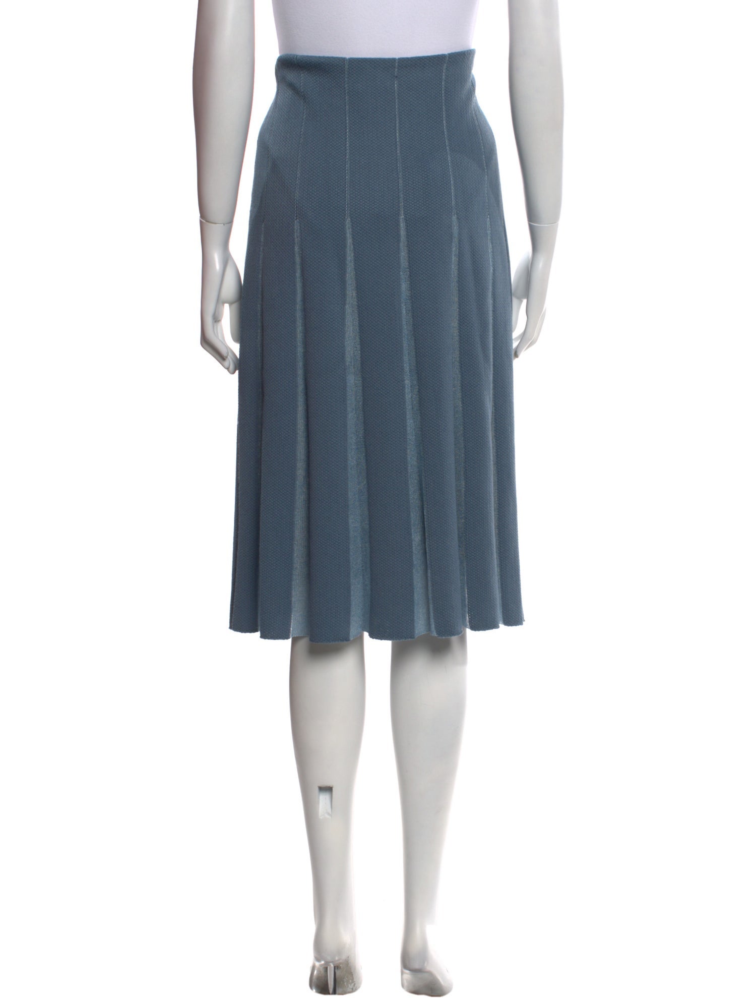 St. John Pleated Accents Knee-Length Skirt w/ Tags