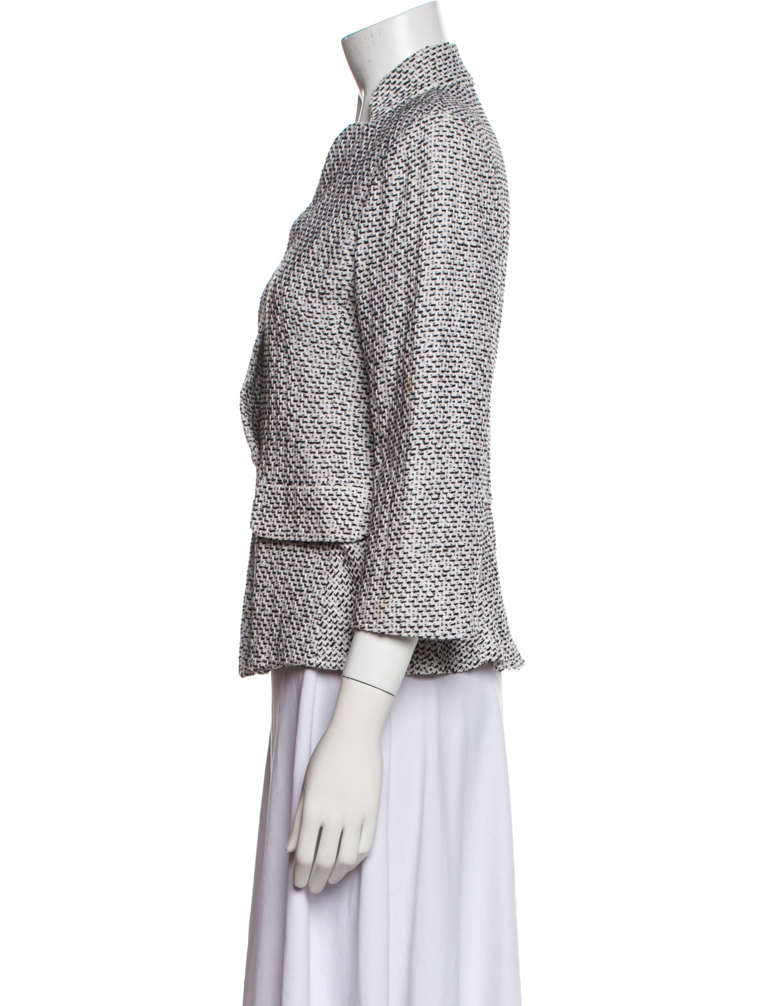 St. John Tweed Pattern Blazer