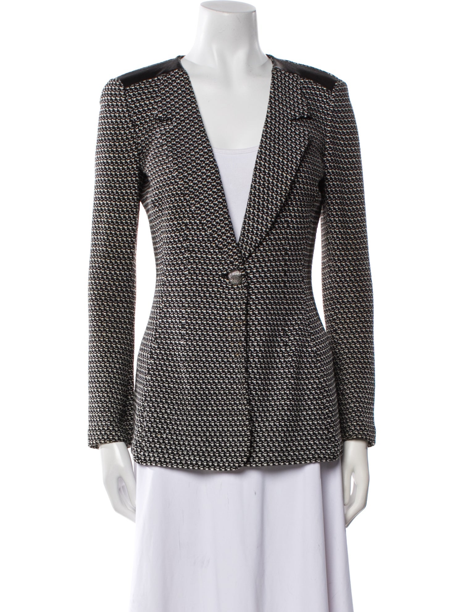 St. John Wool Printed Blazer