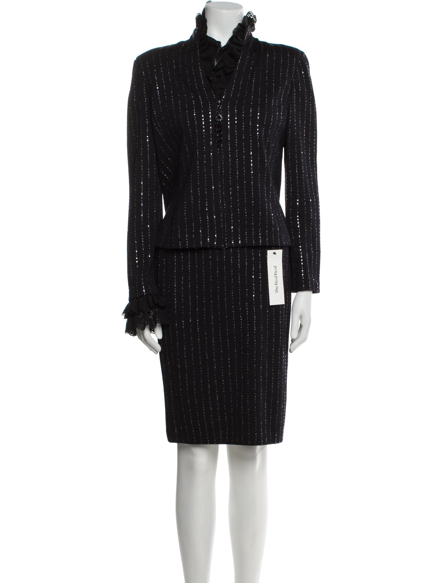 St. John Printed Skirt Suit