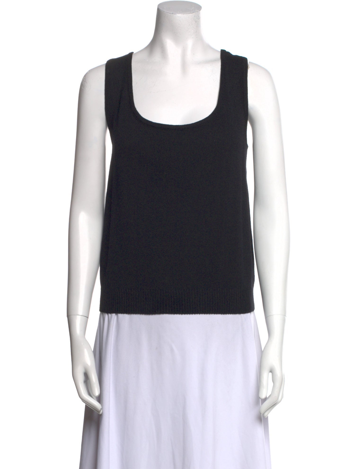 St. John Wool Scoop Neck Top