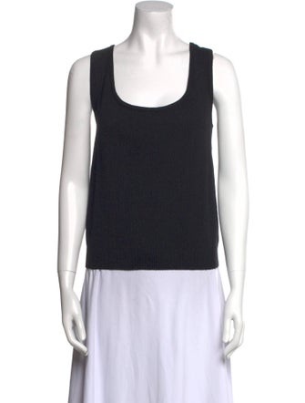 St. John Wool Scoop Neck Top