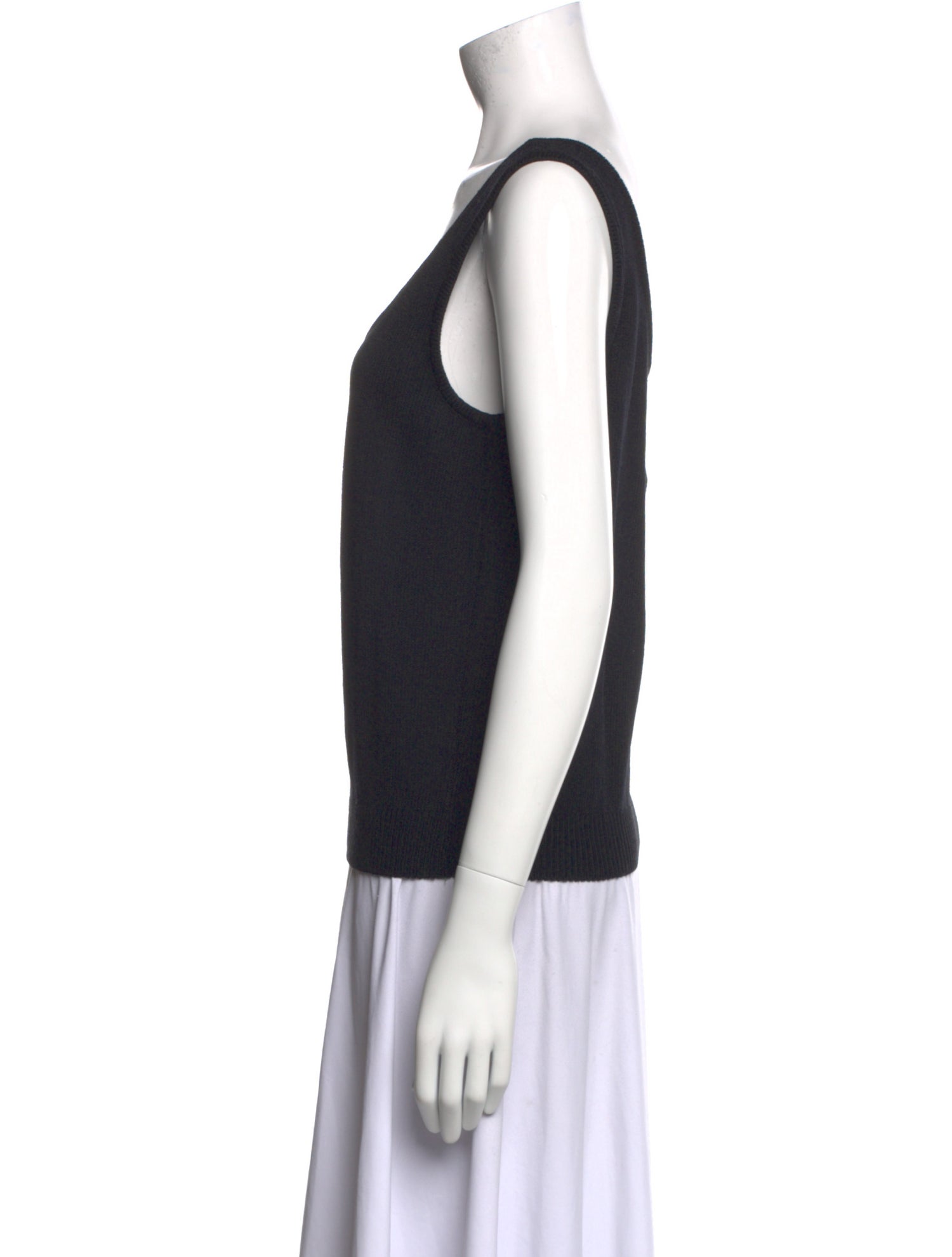 St. John Wool Scoop Neck Top
