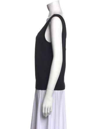 St. John Wool Scoop Neck Top