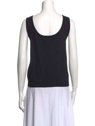 St. John Wool Scoop Neck Top