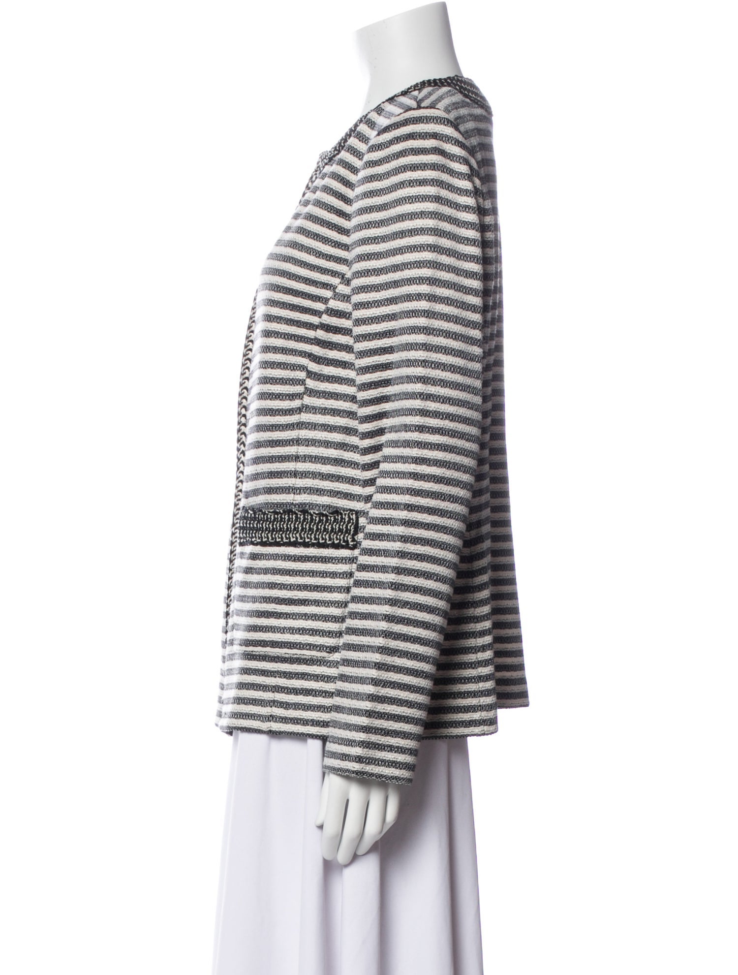 St. John Wool Striped Evening Jacket