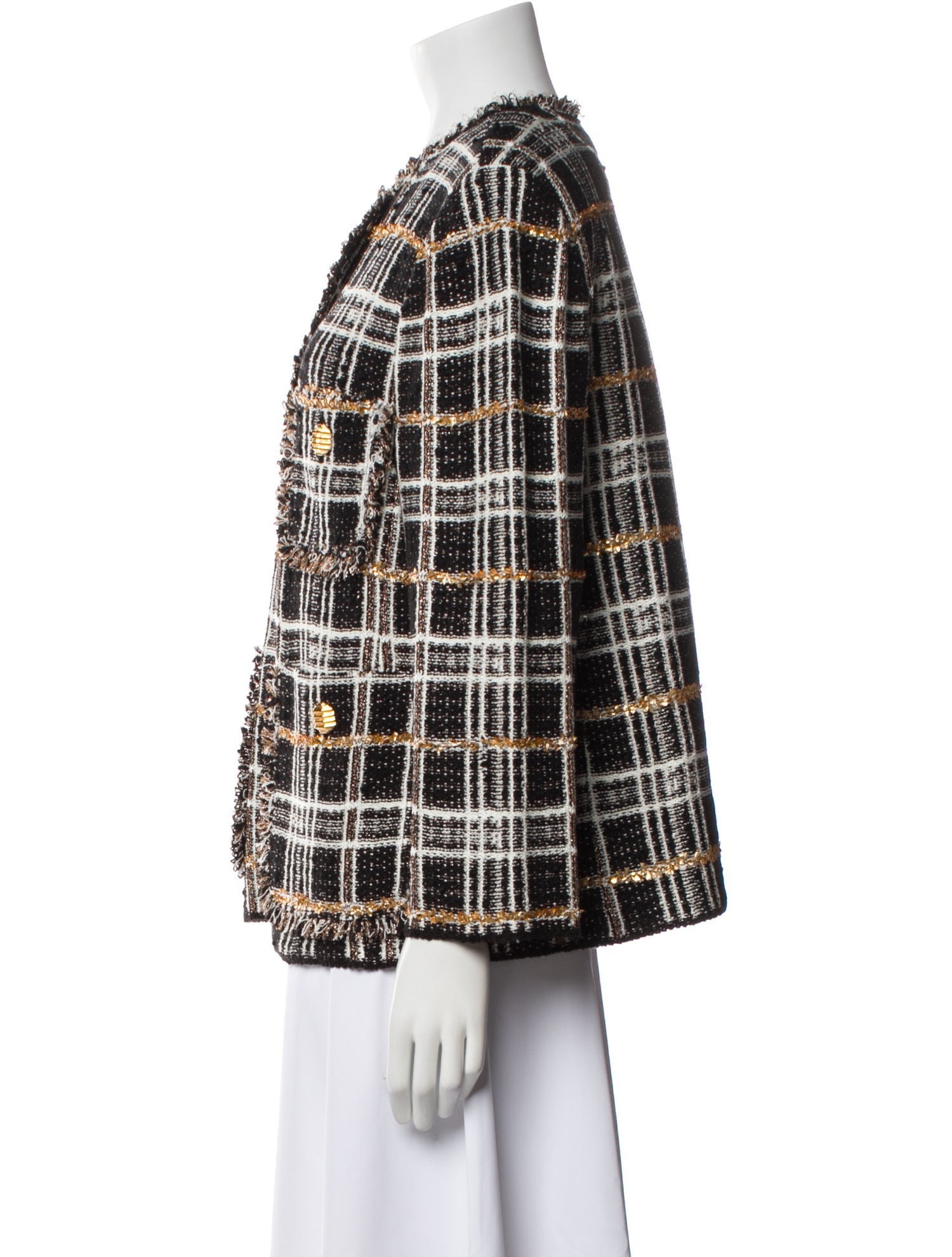 St. John Tweed Pattern Evening Jacket w/ Tags