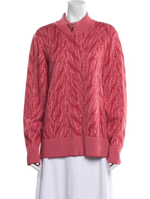 St. John Wool Plaid Print Jacket